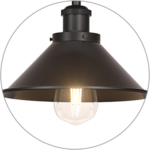 Black Finished Lampshade