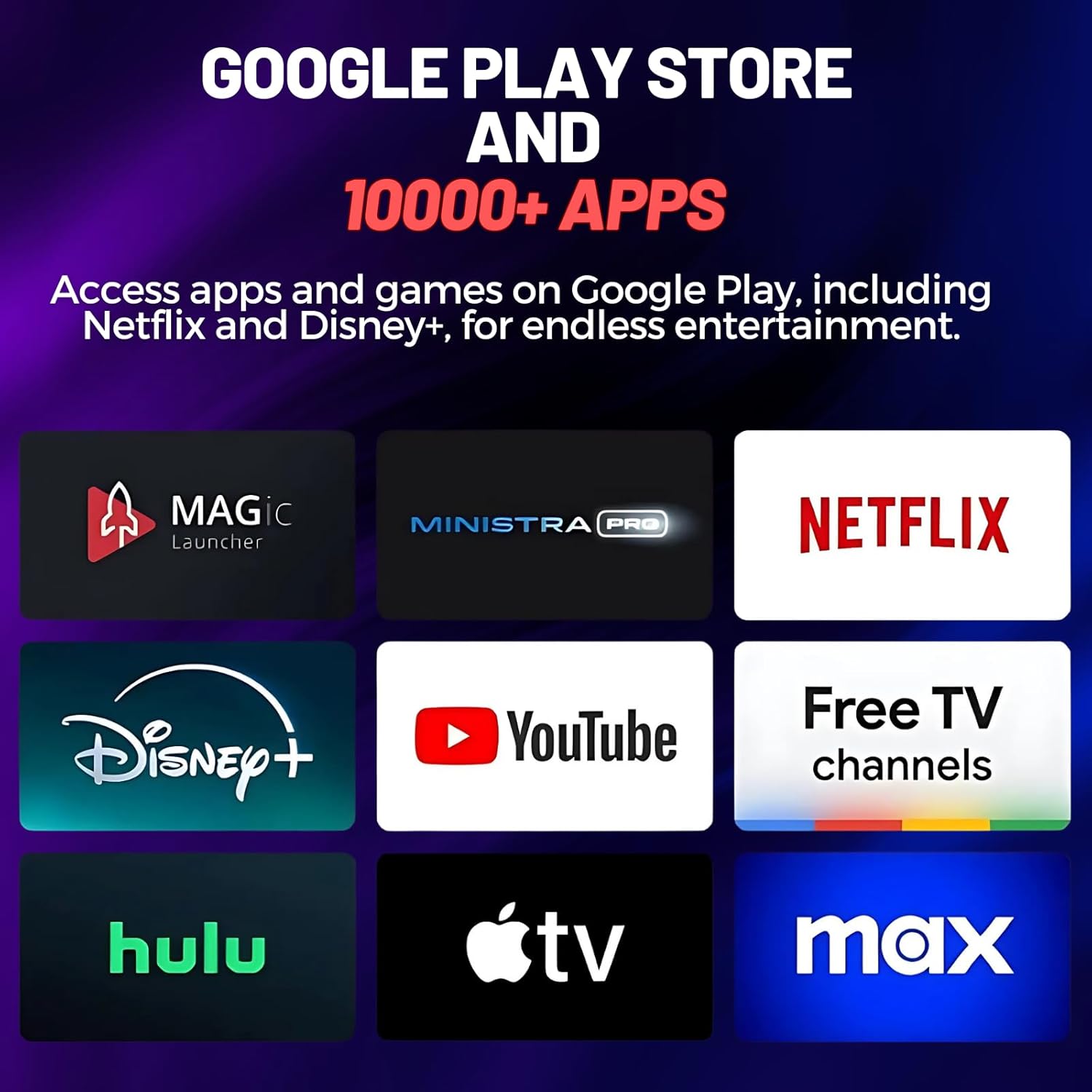 Raxxio MAG555 Google TV Box – 4K HDR Android TV Media Player with Google TV OS, Dual-Band Wi-Fi, Bluetooth 5.0, and Voice Remote with Google Assistant - Image 5