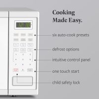 Farberware 1.1 Cu. Ft. 1000-Watt Microwave Oven Digital Control, 10 Power Levels, One-Touch Cooking, Defrost, Child Safety Lock, White - Image 3