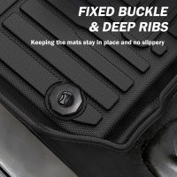 KUST Floor Mats for Honda HR-V 2023-2025 2026, Cargo Mat Floor Liners Back Seat Mats for HRV Accessories, All Weather Protection TPE Rubber Rear Trunk Mat High Edge (Full Set Mats) - Image 6