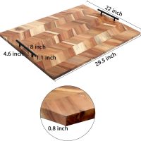 SwallowLiving Noodle Board Stove Cover Wood with Handles, Wooden Stovetop Cover Board for Gas Stove and Electric Stove Top, kitchen sink cover for counter space, Acacia - Image 6