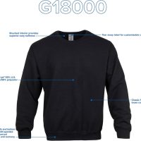 Gildan unisex-adult Fleece Crewneck Sweatshirt, Style G18000, Multipack - Image 4