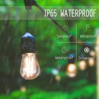 Svater 96 FT Outdoor String Lights 2W, Patio Light for Outside with 32 Antique S14 Plastic LED Bulbs, IP65 Waterproof Hanging Cafe Market Lighting, ETL-Listed Dimmable Warm White 2700K (48 FT x 2) - Image 3
