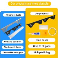 Stainless Steel Stove Gap Covers Filler (2 Pcs), Stove Guard for Kitchen Oven Counter Side Gap, Heat Resistant and Easy to Clean, Easy Retractable Length 13.8" to 27.5" Width 0.79”, (Black) - Image 6