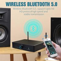 Amplifier Home Audio Stereo Receivers with Bluetooth 5.0, Supports WiFi Connection, HiFi Headphone Output, 2.0 Channel Versatile Amplifier System, for Home Theater Speakers, Studio, Karaoke - Image 3