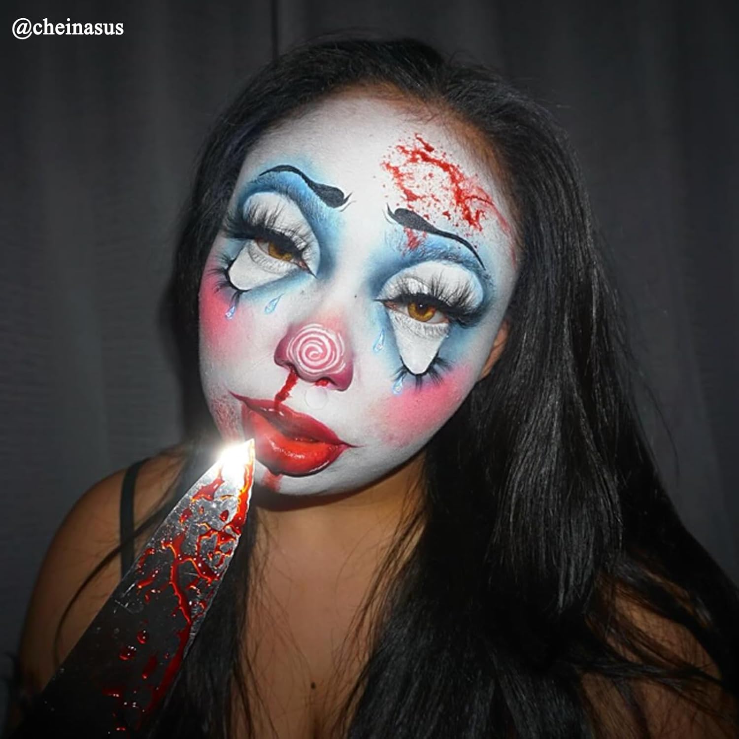 MEICOLY Blood Splatter, 2.1oz Fake Blood Spray, Halloween Liquid Blood for Clothes, Zombie Bride, Vampire and Monster SFX Scary Clown Makeup & Dress Up,Dark,1 Pack - Image 7