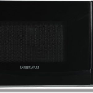 Farberware 0.9 Cu. Ft. Black Microwave Oven, 900W with LED Display, 10 Power Levels, 8 Auto-Cook Presets, Express Cooking & Defrost
