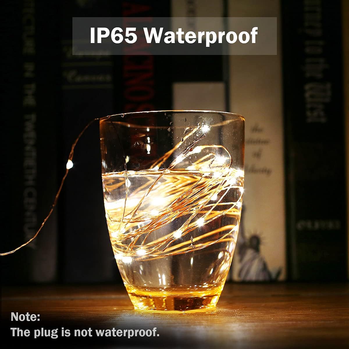 Lighting EVER Fairy Lights Plug in, 33ft 100 LED String Lights for Bedroom, Warm White Copper Wire Lights, Waterproof Indoor Outdoor Decorative Fairy Lights for Patio, Garden, Balcony, Vases, Craft - Image 7