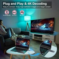 TTQ Wireless HDMI Transmitter and Receiver, TTQ Wireless HDMI Extender 4K Supported, Metal Housing, LED Display, 100FT Range, 2.4G&5G, for PC/Laptop/Camera/HDTV/Projector/TV Box - Image 2