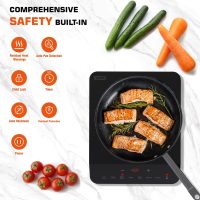 Empava Portable Induction Hot Plate Cooktop, Single 1 Burner Countertop Cooker, 3 Preset Modes, Shatter-proof Flat Glass Top, 110~120 Volt Plug in Electric Stove for Kitchen, Outdoor Camping, RV - Image 4