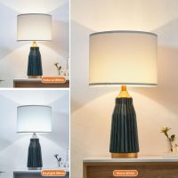 White Lamp shades Set of 2, Drum Tall LampShades 13" Top x 13" Bottom x 10" Height, Lamp Shades for Table Lamps & Floor Lamps & Bedside Lamps Replacement, Natural Linen Lampshades Easy Assembly - Image 4