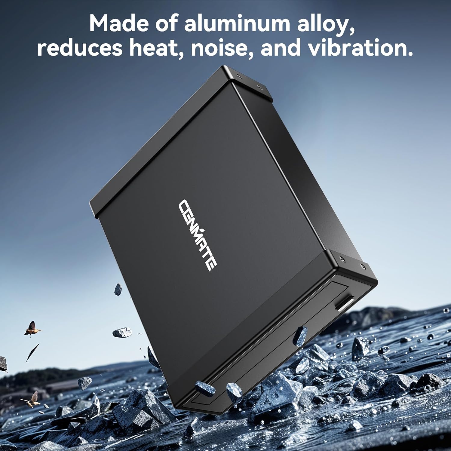 5.25" Blu-Ray/CD/DVD SATA Drive enclosure with USB A/C 3.0, 5.25 drive enclosure, Optical Drive Enclosure, Aluminum Alloy, Hot swappable(Optical Drive not included) - Image 5