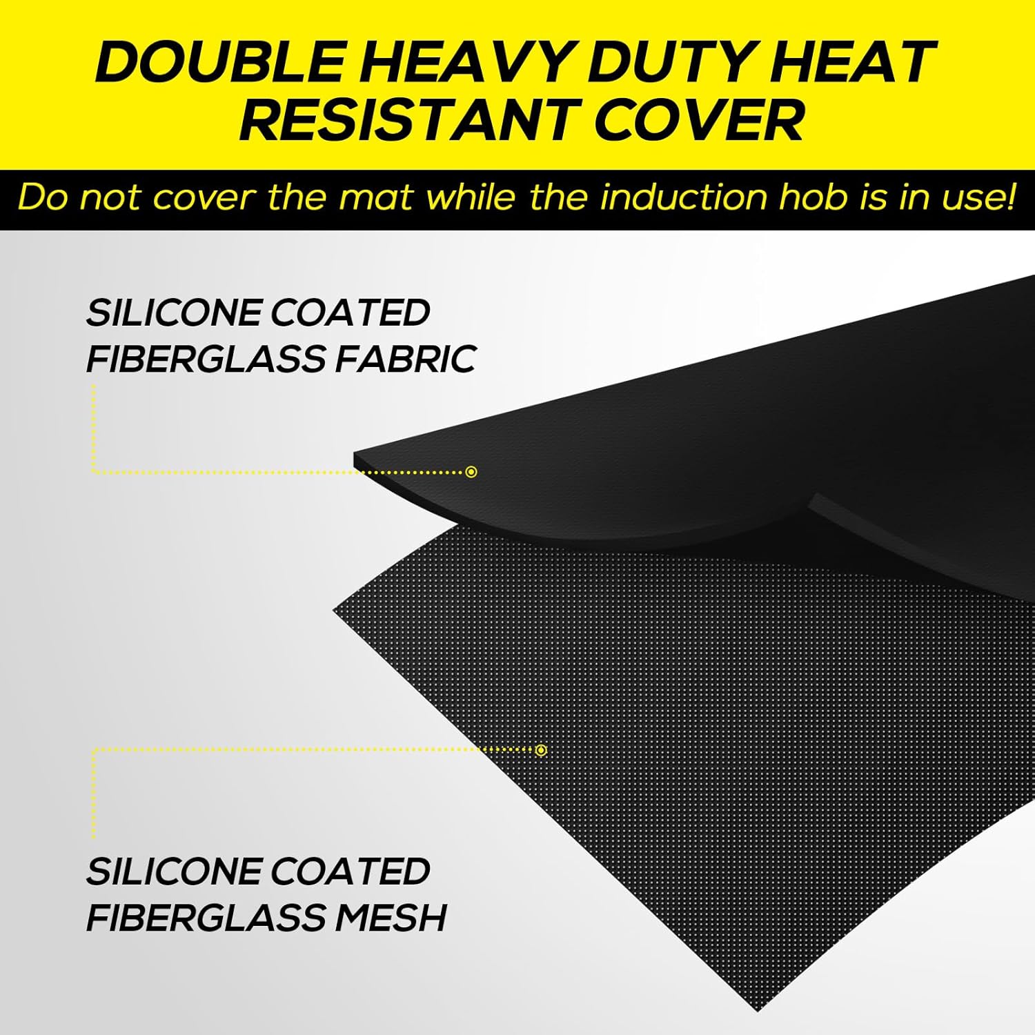 FLASLD Fireproof Electric Stove Top Cover, Heavy Duty Double 29.5×21 Inches Pad for Glass Top Stove, Heat Resistant GlassTop Stove Mat, Kitchen Flat Cooktop Protector for Cat - Image 4
