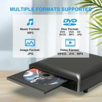 Ceihoit Mini HD DVD Player, CD Players for Home, DVD Players for TV, HDMI and RCA Cable Included, Up-Convert to HD 1080p, All Region, Breakpoint Memory, Built-in PAL/NTSC, USB 2.0 - Image 2