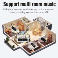 Amplifier Home Audio Stereo Receivers with Bluetooth 5.0, Supports WiFi Connection, HiFi Headphone Output, 2.0 Channel Versatile Amplifier System, for Home Theater Speakers, Studio, Karaoke - Image 5