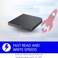 BUFFALO MediaStation 6X Portable Type-C USB 3.2 (Gen 1) Blu-ray Drive/External, Plays and Burns Blu-Rays, DVDs, and CDs. Compatible with PC/Mac Laptops and Desktops. - Image 6