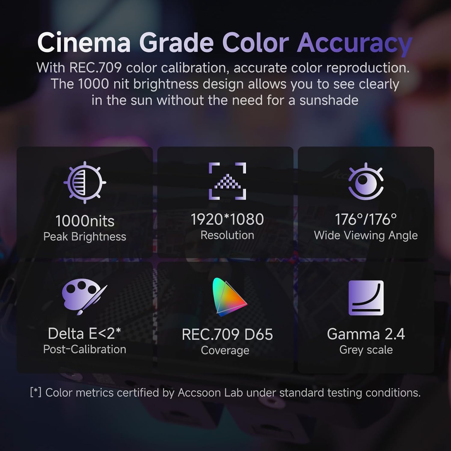 Accsoon CineView M7 Pro 4K60 Wireless Video Transmitter&Receiver&7 Inch Camera Monitor with 3D LUT, Dual-Band SDI HDMI 1200ft Range 25ms Lat., 10 App Monitoring, Pair CineView Master 4K TX&RX/HE/SE TX - Image 5