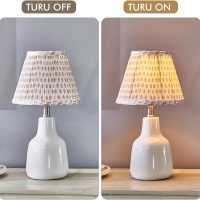 Uno Lamp Shade,Drum Pleated Lamp Shades 5" Top x 9" Bottom x 7" Slant Height,Barrel Small Replacement Lampshade (Uno Fitter), Fabric Lampshades Table lamp Shades Bottle Lamp Shade,1 Pack(Brown Floral) - Image 7