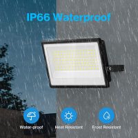 Olafus 2 Pack 100W LED Flood Light Outdoor, 9000lm LED Work Light with Plug, IP66 Waterproof Exterior Security Lights, 6500K Daylight White Outside Floodlights for Playground Yard Stadium Lawn - Image 4