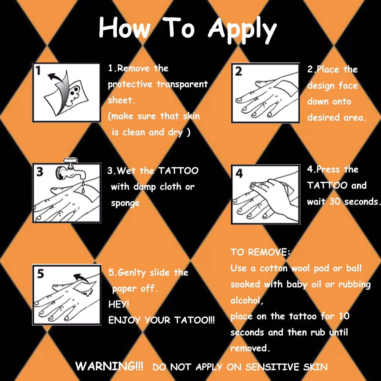 Glitter Halloween Pumpkin Temporary Tattoos for Kids - 74 Individually Sheets Pumpkin Tattoo Stickers for Kids Halloween Party Favors Treats Goodie Bag Fillers - Image 7