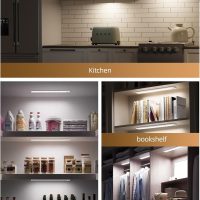 4-Pack Under Cabinet Lighting Wireless,LED Rechargeable Motion Sensor Light Indoor Battery Operated,3 Color Temps&Dimmable Closet Lights with Remote,Under Counter Lights for Kitchen Stairs - Image 8
