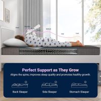Avenco Full Size Mattress, 6 Inch Full Mattress in a Box for Kids, Medium Firm Hybrid Mattresses with Bonnell Spring and Gel Memory Foam for Cool Night Sleep & Pressure Relief, CertiPUR-US Certified - Image 3