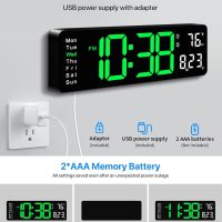 MASHI Digital Wall Clock, 16" Large Display Digital Clock with Remote Control, Auto-Dimming Wall Clock with Night Light, DST, Date Week,Temp for Living Room, Bedroom, Decor, Gift for Elderly - Image 6