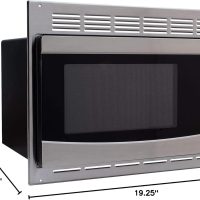 RV Stainless Steel Microwave Oven with Turntable - 1.0 Cu. Ft. Capacity | Includes Trim Kit for Easy Installation & Stylish Finish - Image 4