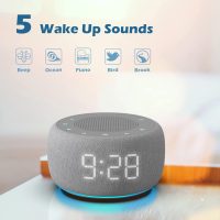 Buffbee Sound Machine & Alarm Clock 2-in-1, 18 Soothing Sound, 7 Night Light, Sleep Timer, Precise 30-Level Volume Control White Noise Machine - Image 6
