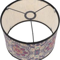 Uonlytech Drum Lamp Shade, Vintage Mandala Printing Lampshade Chandelier Light Cover Replaceable Light for Table Floor Pendant Lamps, 30X20CM - Image 6