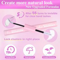 Wispy Lash Clusters Kit Venus Invisible Band Eyelash Clusters 8-16mm Lash Extension Kit Natural Lashes Clusters Eyelash Extension Kit with Thin Band Lash Cluster Clear Lash Glue and Tweezers by Wtvane - Image 4
