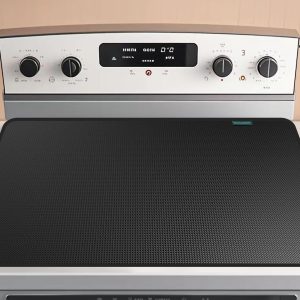 30x21 Inch Heat Resistant Stove Top Cover for Electric Stoves-Non-Slip Glass Protector Mat for Kitchen Countertops,Rated 600°F,Scratch-Proof,Expands Use Space,Suitable for Glass Panel Cooktops.