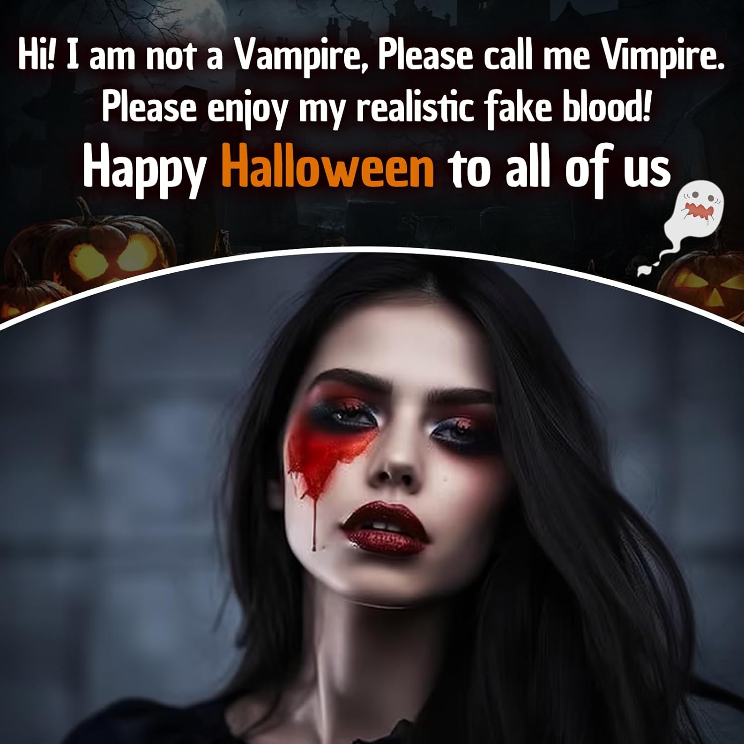 Halloween Fake Blood Spray, Washable Fake Blood Makeup, Halloween Realistic Fake Blood for Face Body Paint, Perfect for Vampire Makeup, Clown & Sfx & Cosplay & Zombie Make Up, 1 Pack - Image 2