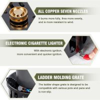 Bestfire Propane Burner, 72,000 BTU Single Burner Gas Stove for Outdoor Cooking, Windproof Camping Stove with Piezo Ignition, Extended Hose & 3 Adapters, Portable with Carrying Bag - Image 3