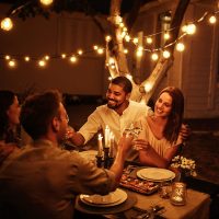 OHLUX Outdoor String Lights, 55FT Shatterproof LED Patio Lights with 26 Dimmable Plastic G40 Bulbs, 2200K Waterproof Connectable Hanging String for Backyard, Cafe, Porch, Deck, E12 Base - Image 8
