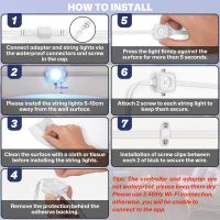 Permanent Outdoor Lights, 100ft Smart Eave Lights with 72 LED Lights, IP67 Waterproof, App Control, Outdoor String Lights, DIY RGB+IC Light for House Halloween Decorations, White - Image 9