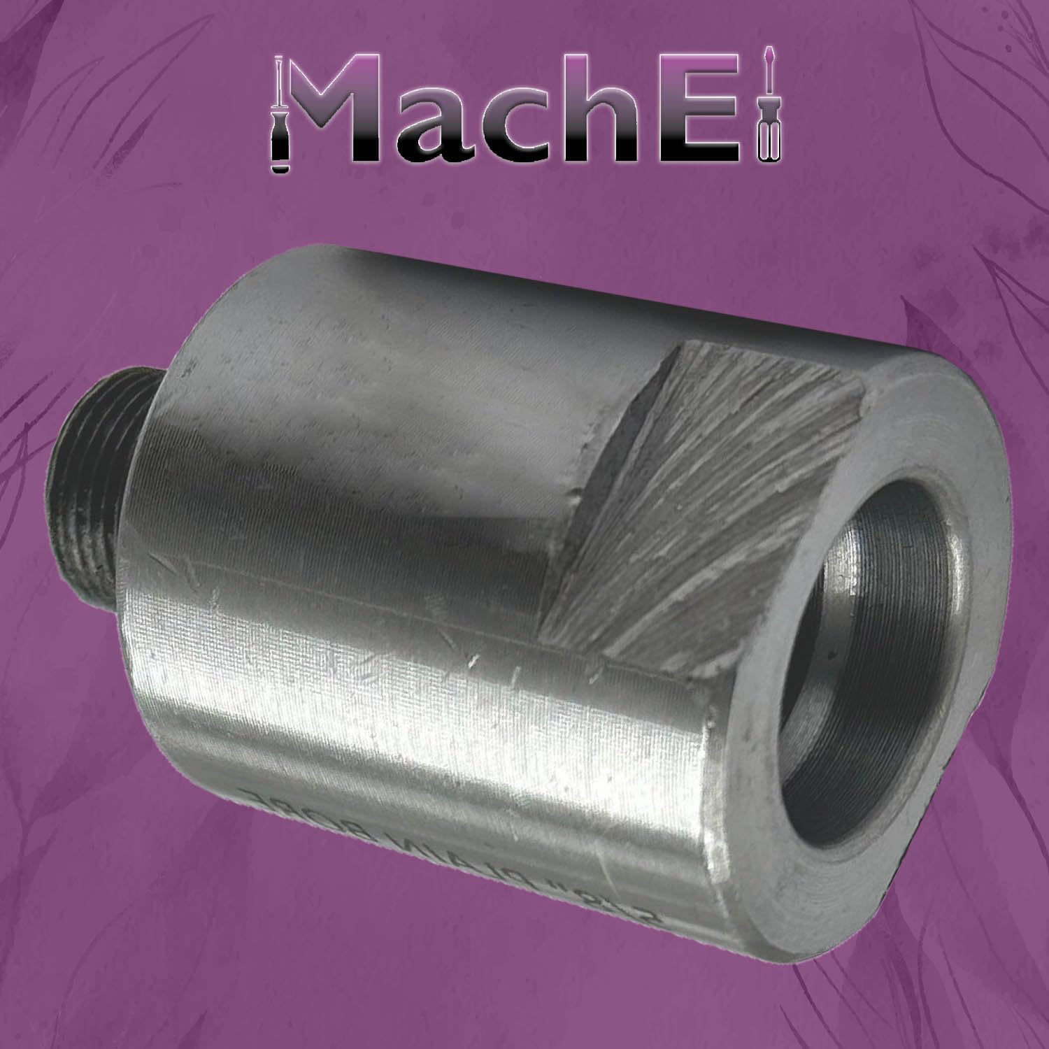 MachEl Lathe Spindle Adapter - Convert Shopsmith Mark V 5/8" Spindle to M14 x 1 Thread for 70 mm 4-Jaw Independent Chuck - Image 5