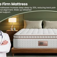 BedStory Full Size Firm Mattress - 14 Inch Hybrid Mattress Full with Extra Lumbar Support for Back Pain - Reinforced Edges, Fiberglass-Free, 365-Night Trial - Image 7