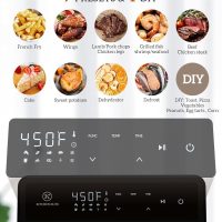 Kitchen Elite Air Fryer Toaster Oven Combo, 12.6 QT Stainless Steel Airfryer 10 in 1, Convection Oven Countertop 450°F, Non-Toxic for Bake, Roast, Reheat, Broiler, Dehydrate with Digital Touch Screen - Image 2