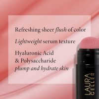 LAURA GELLER NEW YORK Serum Blush Tint, Lightweight Liquid Blush for Cheeks, Weightless Watercolor Sheer Finish, Practical Pink - Image 3