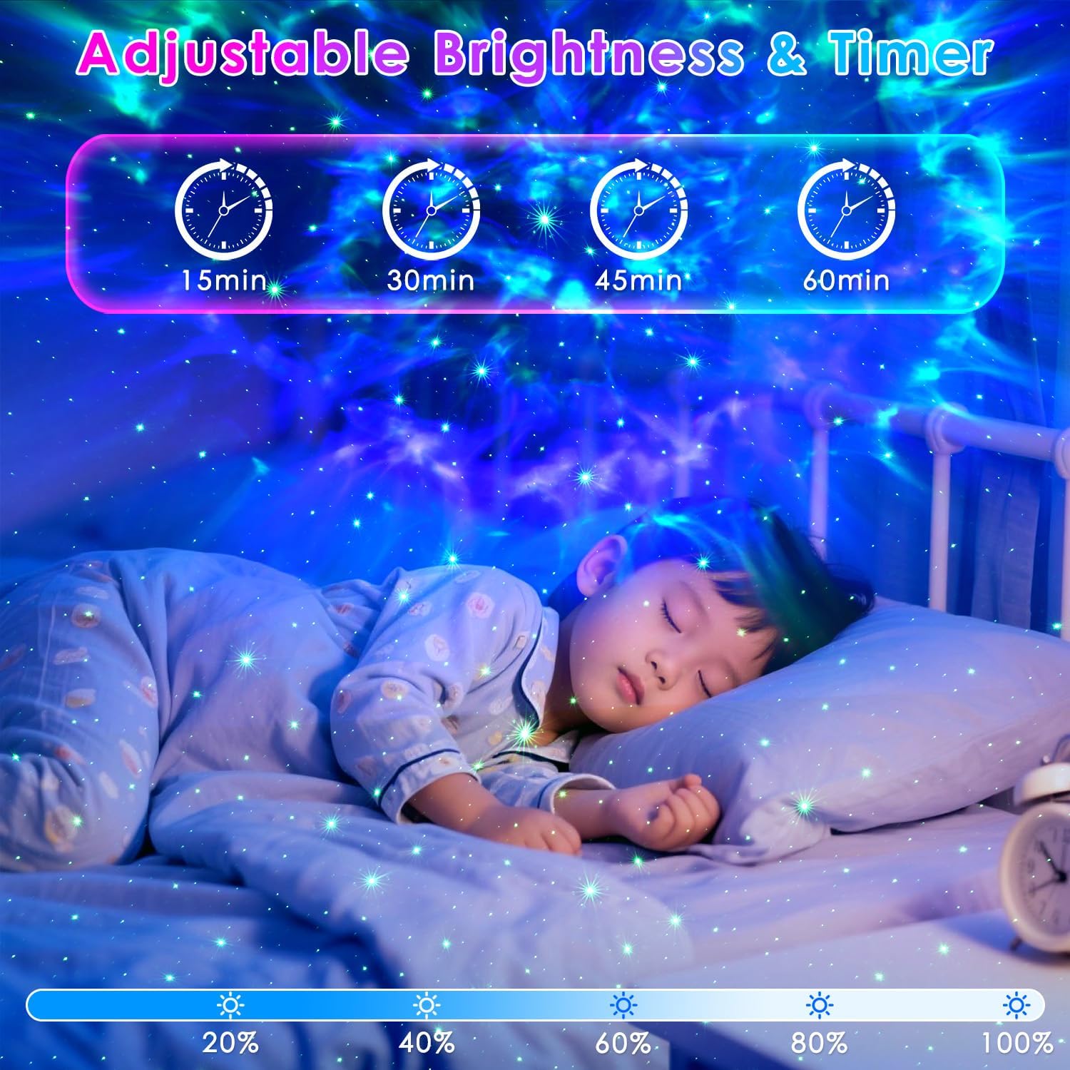 Galaxy Projector, Star Projector Galaxy Light, Night Light with Timer and Remote, for Bedroom, Home Decor, Christmas, Birthday - Image 3