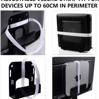 Cable Box Mount Modem Adjustable Wall Mount for Most Narrow Media Players Compatible with Roku, Router, Fire TV, Mac mini, Beelink, Cable Box, and Other Streaming Media Players - Image 5