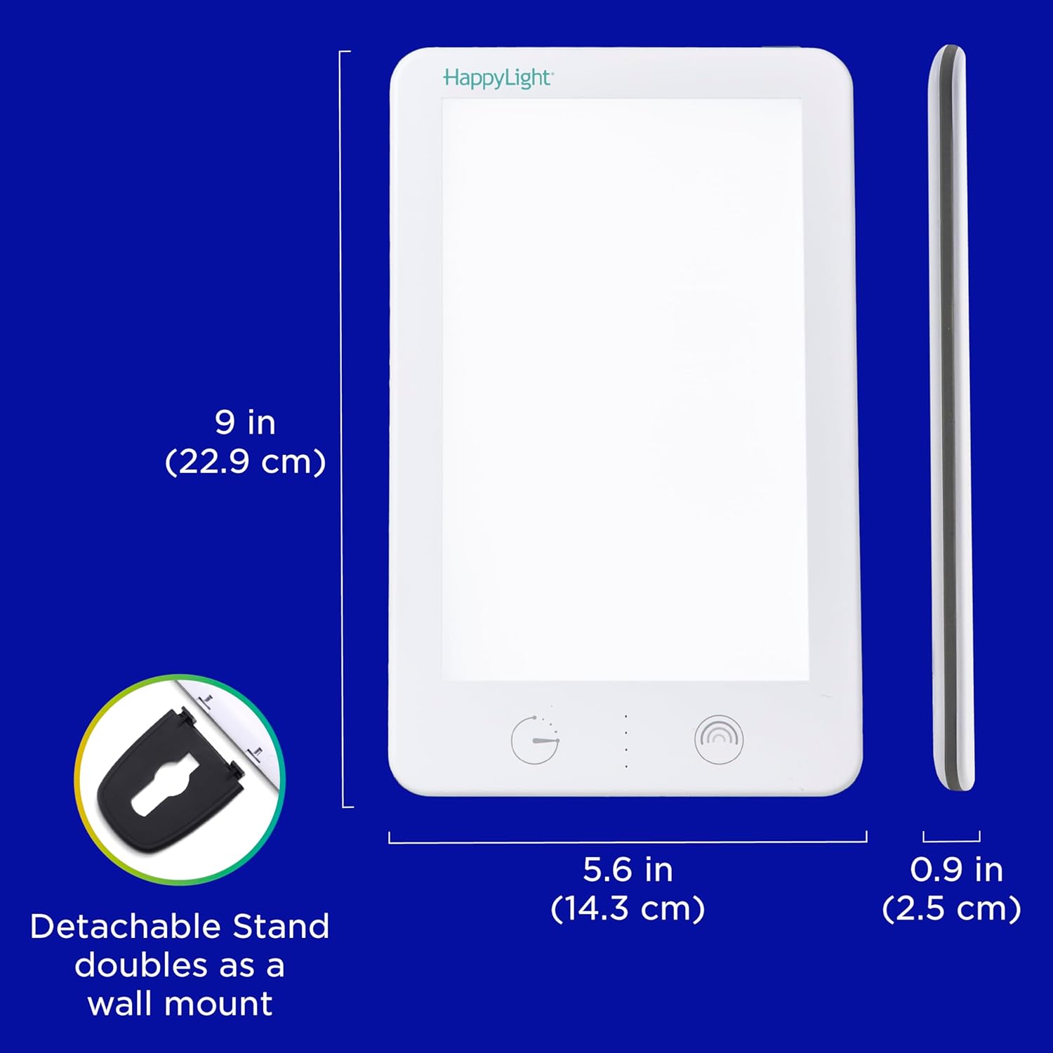 Verilux HappyLight Lumi Plus - Light Therapy Lamp with 10,000 Lux, UV-Free, LED Bright White Light with Adjustable Brightness, Countdown Timer, & Detachable Stand - Boost Mood, Sleep, and Focus - Image 5