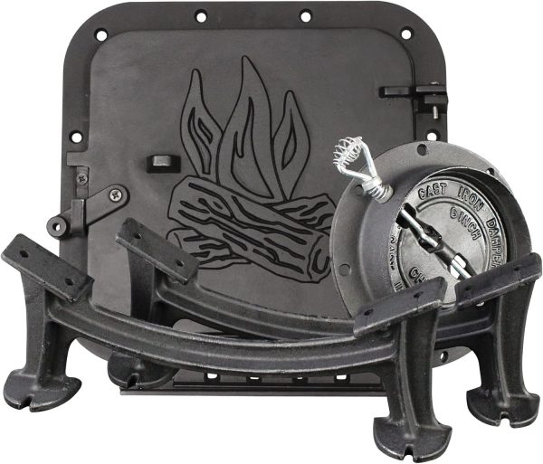 US Stove Company BSK2000 Heavy Duty Camp Stove Kit, Black, Medium