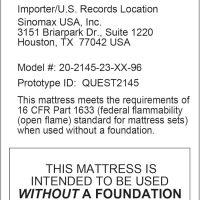 Vibe Quilted Hybrid Mattress, 12-Inch Innerspring and Pillow Top Gel Memory Foam Mattress, Fiberglass Free, CertiPUR-US Certified Bed in a Box, King, White - Image 12