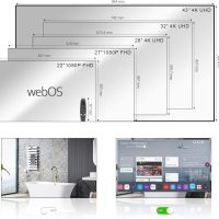 Soulaca 23.8 (24) inches Smart webOS Mirror TV for Bathroom Waterproof WiFi Bluetooth ATSC Tuner Voice Control Built-in Alexa AI WiFi Capacity New Model - Image 9
