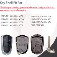 Key Fob Shell Case Replacement Fits for Cadillac ATS ATS-v CTS CT6 XTS XT5 XT4 XT6 SRX 2014 2015 2016 2017 2018 2019 2020 2021 Keyless Entry Remote Control 5btn Pad Cover - Image 3
