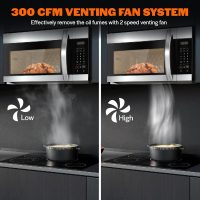 Empava Over the Range Microwave Oven with Screen Touch Control, 1000 Watts, 300 CFM Venting and Sensor Cooking in Stainless Steel, EMPV-30OTR01, Silver - Image 5