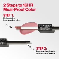 Revlon Liquid Lipstick with Clear Lip Gloss, ColorStay Overtime Lipcolor, Dual Ended with Vitamin E, 350 Bare Maximum, 0.07 Fl Oz - Image 5