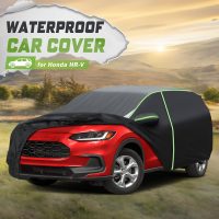 Mixsuper Liner Car Cover for Honda HR-V 1998-2026, 7 Layers Waterproof Car Cover Accessories for HRV with Zipper Door, Windproof Straps, Reflective Strips, Anti-UV, All Weather - Image 2